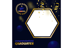 Twibbon graduation template celebration party concept Product Image 1