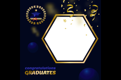 Twibbon graduation template celebration party concept Product Image 2