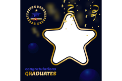 Twibbon graduation template celebration party graphic Product Image 1