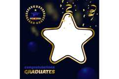 Twibbon graduation template celebration party graphic Product Image 1