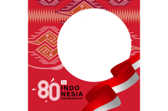 Twibbon graphic dirgahayu republik indonesia template concep Product Image 1