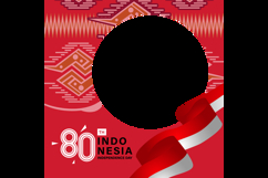 Twibbon graphic dirgahayu republik indonesia template concep Product Image 2