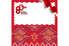 Twibbon graphic dirgahayu republik indonesia template poster Product Image 1