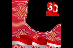 Twibbon graphic dirgahayu republik indonesia template vector Product Image 2