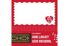 Twibbon graphic hari lanjut usia nasional indonesia template Product Image 1