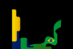 Twibbon poster 2025 brazil republic day template concept Product Image 2