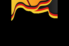 Twibbon poster 2025 german unity day template isolated Product Image 2