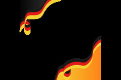 Twibbon poster 2025 german unity day template vector Product Image 2