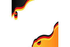 Twibbon poster 2025 german unity day template vector Product Image 1