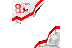 Twibbon poster social media indonesia independence day templ Product Image 1
