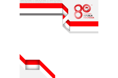 Twibbon poster social media indonesia independence day Product Image 1