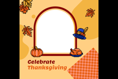 Twibbon thanksgiving celebration party template poster Product Image 2