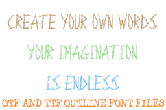 Twigs Sticks Font Wood Logs Tree Lettering ABC OTF Type Product Image 3