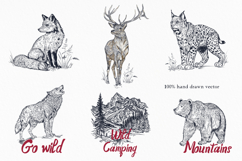 Twilight morning watercolor clip art set Product Image 2