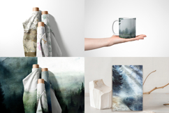 Twilight morning watercolor clip art set Product Image 16