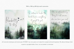Twilight morning watercolor clip art set Product Image 3