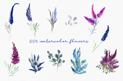 Twilight morning watercolor clip art set Product Image 11