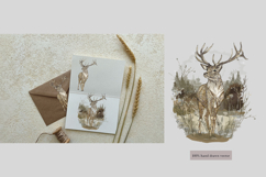 Twilight morning watercolor clip art set Product Image 12