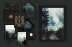 Twilight morning watercolor clip art set Product Image 13