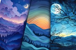 Twilight Time Seamless Digital Paper Bundle Product Image 6