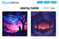 Twilight Time Seamless Digital Paper Product Image 1