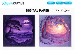 Twilight Time Seamless Digital Paper Product Image 1