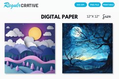 Twilight Time Seamless Digital Paper Product Image 1