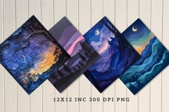 Twilight Time Seamless Digital Paper Bundle Product Image 4