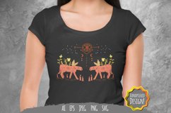 Twin Cheetah with Magic Crest SVG Product Image 1
