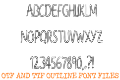 Twin Lines Font Duo Letters Parallel Alphabet ABC Text OTF Product Image 2