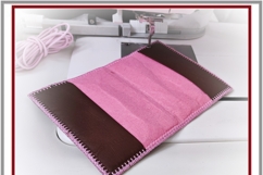Twins ITH passport cover hand digitized embroidery pattern Product Image 6