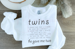 Mom of Twins SVG, Twin Mom SVG, Newborn Twins SVG, Pregnancy Product Image 3