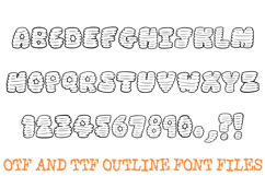 Twister Letters Font Cartoon Puffy Bouncy ABC OTF Type Product Image 2