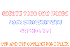 Twister Letters Font Cartoon Puffy Bouncy ABC OTF Type Product Image 3