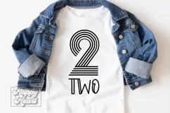 2nd Birthday Girl SVG - 2nd Birthday Retro - Two Birthday Product Image 2