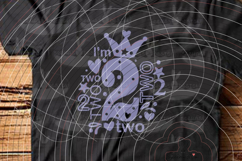 I'm two cutting file SVG DXF Product Image 4
