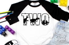 2nd Birthday Boy Dinosaur SVG - Two Dinosaur Shirt PNG 2 Product Image 4