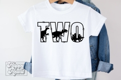2nd Birthday Boy Dinosaur SVG - Two Dinosaur Shirt PNG 2 Product Image 2