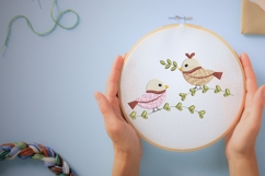 Little birds embroidery design - nature embroidery pattern Product Image 4