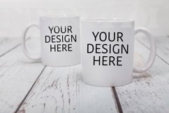 Two mug mockup 11oz Coffee cup mock up on white background Product Image 1
