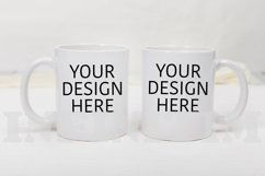 Two mug mockup 11oz Coffee mug mock up on white background Product Image 1