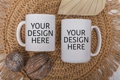 Two mug size mockup 15 oz and 11 oz coffee mug mock up Product Image 1