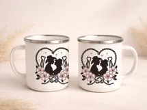 Western Wedding SVG | Cowboy Couple Floral Horseshoe Product Image 4