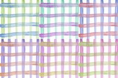 Two Tone Plaid Watercolor Digital Papers Background Product Image 2