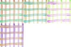 Two Tone Plaid Watercolor Digital Papers Background Product Image 3