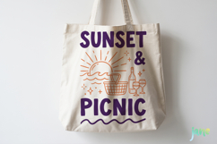 Two-Tone Summer Beach Doodles SVG PNG Product Image 6