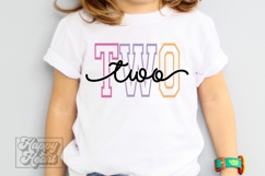 Two Birthday Girl Varsity SVG - 2nd Birthday Shirt PNG Product Image 1