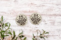 Flower Earrings Laser Cut. Boho Earrings Laser Cut. Product Image 2