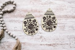 Flower Earrings Laser Cut. Boho Earrings Laser Cut. Product Image 2