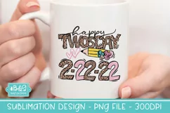 Twosday Sublimation PNG - Happy Twosday Teacher or Student Product Image 4